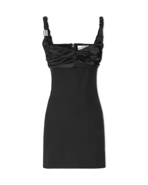 Twisted Strap Sleeveless Mini Dress