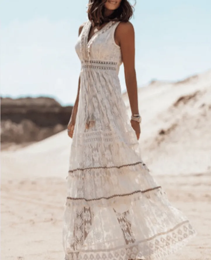 Umika - Elegant Bohemian Flare Woman's Dress