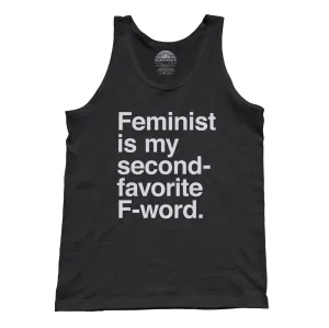 Unisex Feminist is My Second Favorite F Word Tank Top