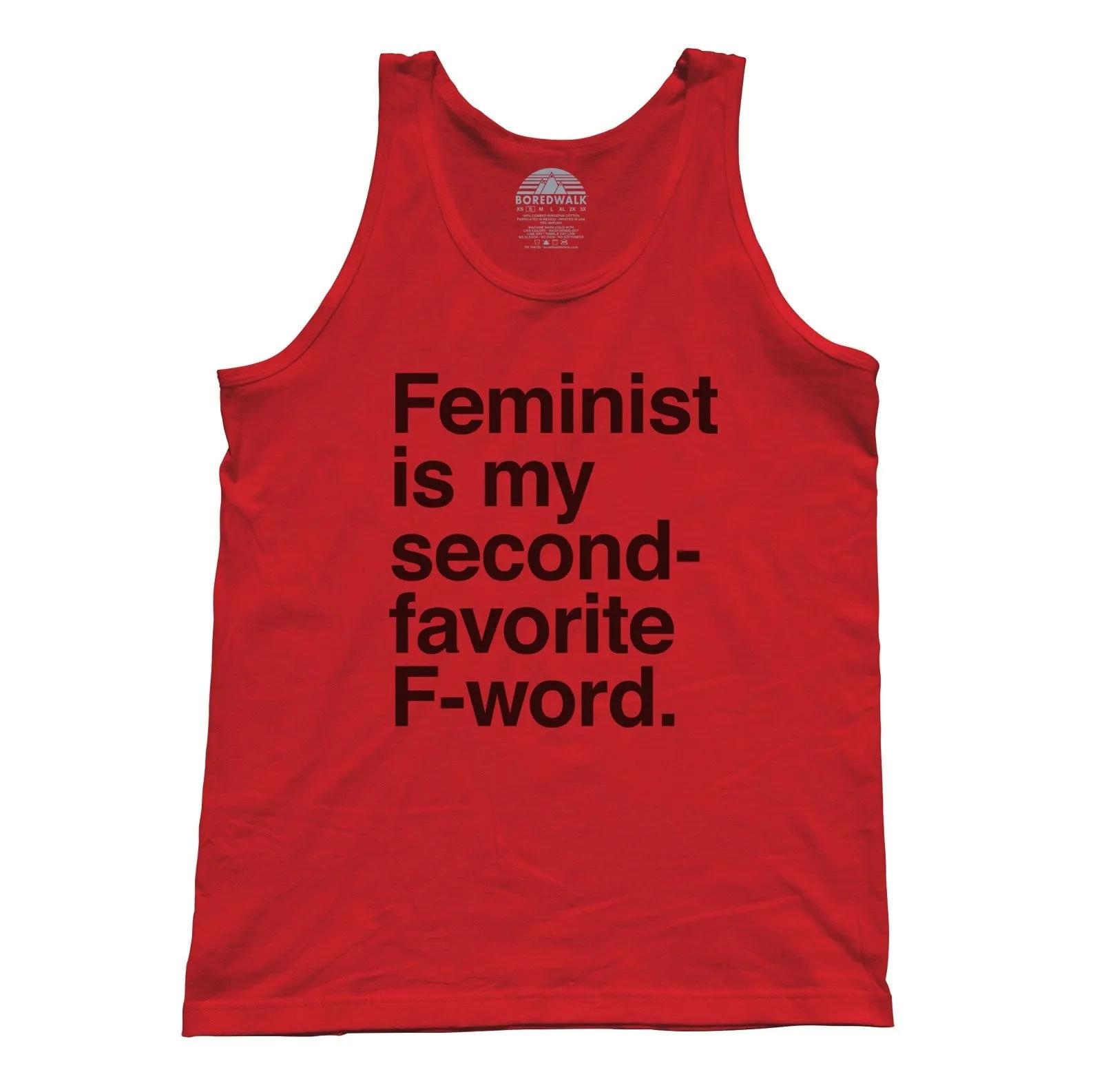 Unisex Feminist is My Second Favorite F Word Tank Top