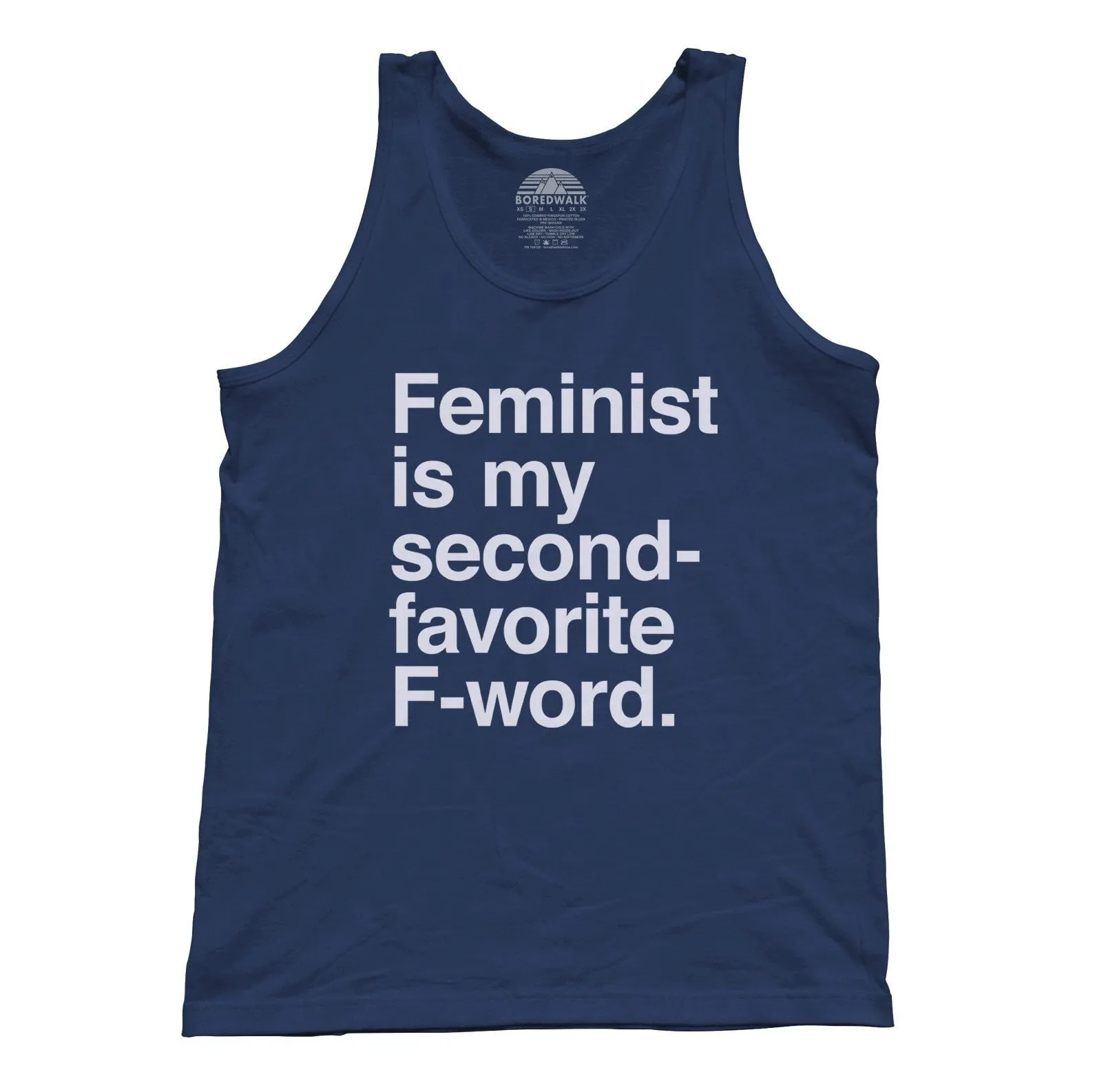 Unisex Feminist is My Second Favorite F Word Tank Top