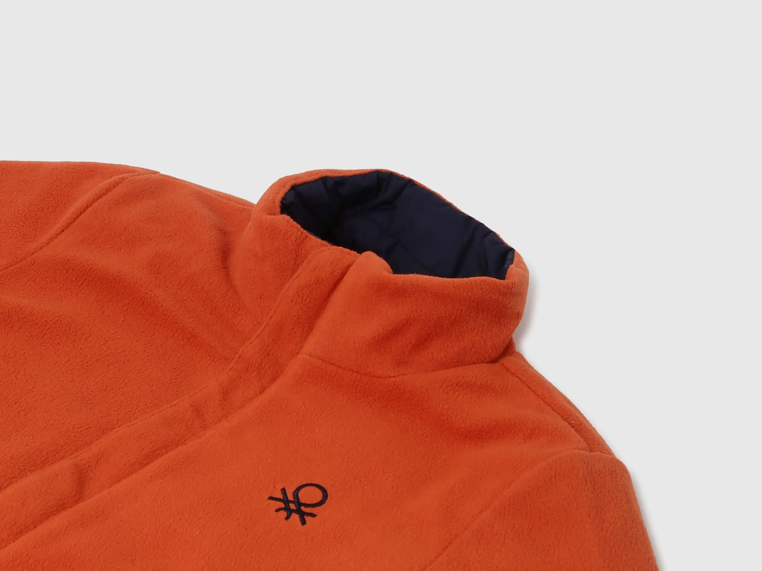 Unisex Solid High Neck Reversible Jacket