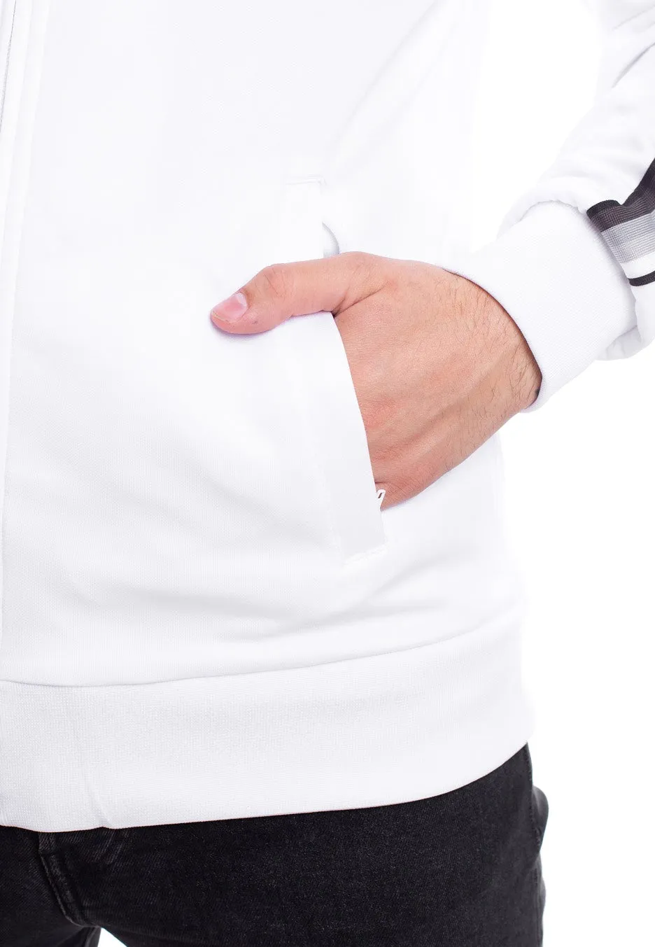 Urban Classics - Sleeve Taped White/Grey - Track Jacket