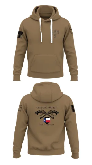 Uss Fort Worth CPO Mess  Store 1  Core Men's Hooded Performance Sweatshirt - 86589459034