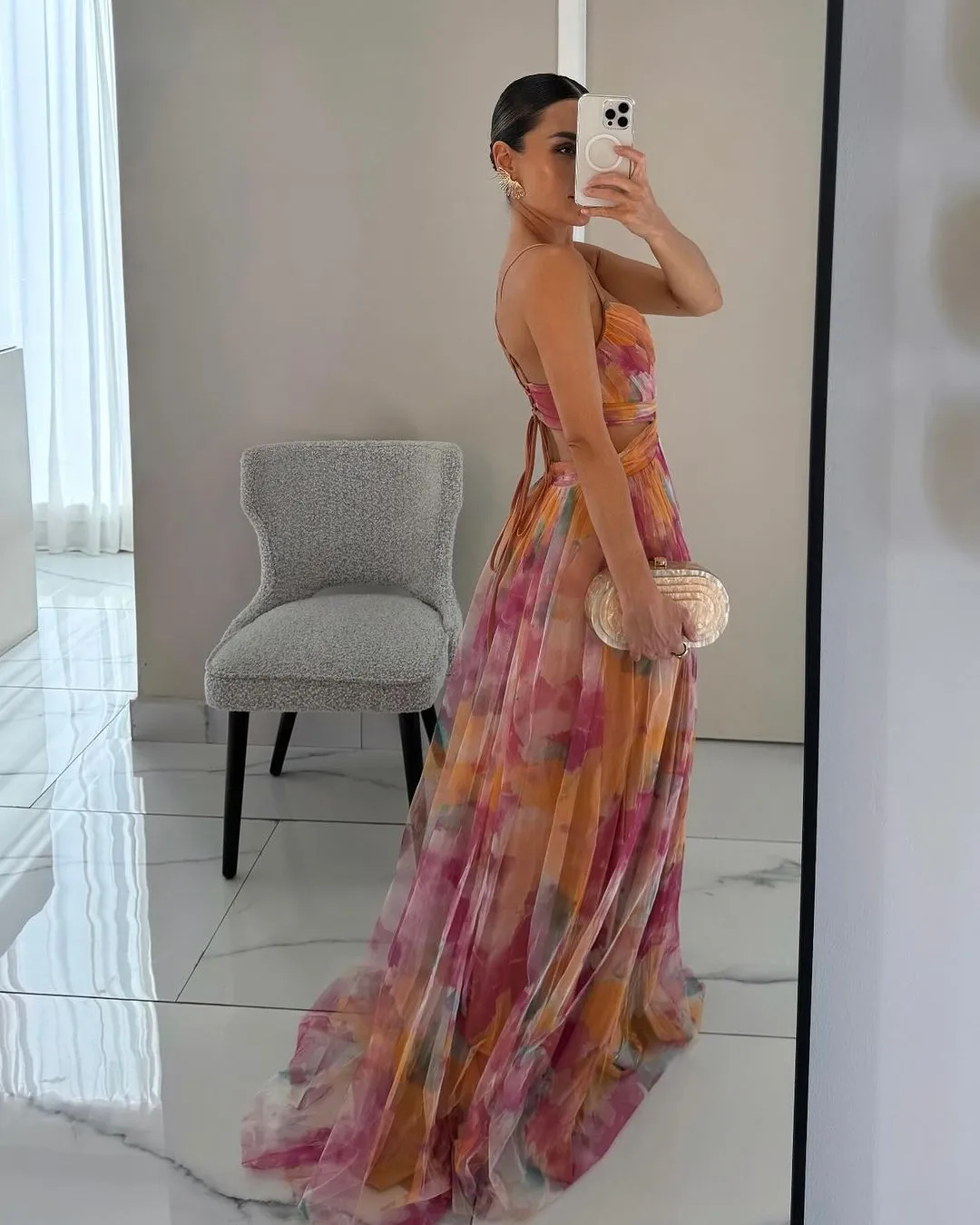 Vaëlia | Stunning Floral Print Maxi Dress
