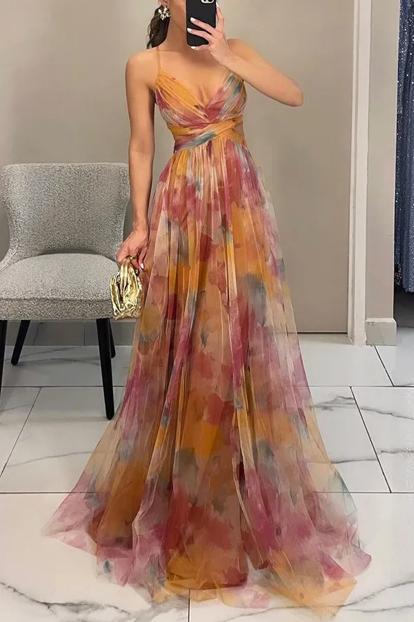 Vaëlia | Stunning Floral Print Maxi Dress