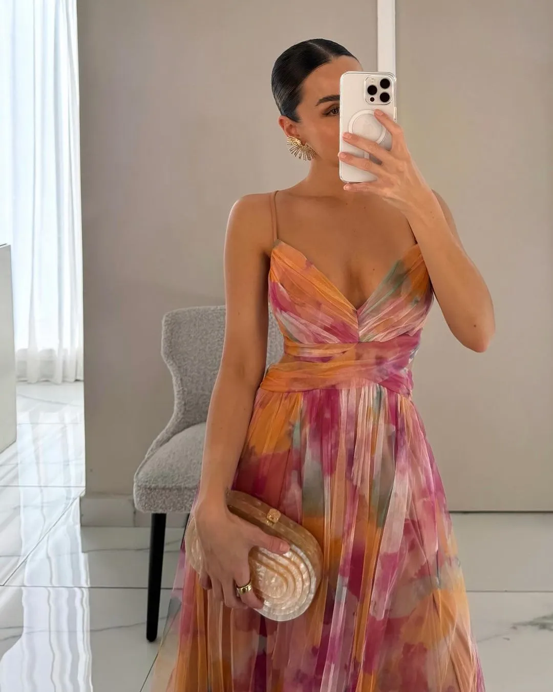Vaëlia | Stunning Floral Print Maxi Dress