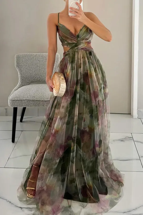 Vaëlia | Stunning Floral Print Maxi Dress