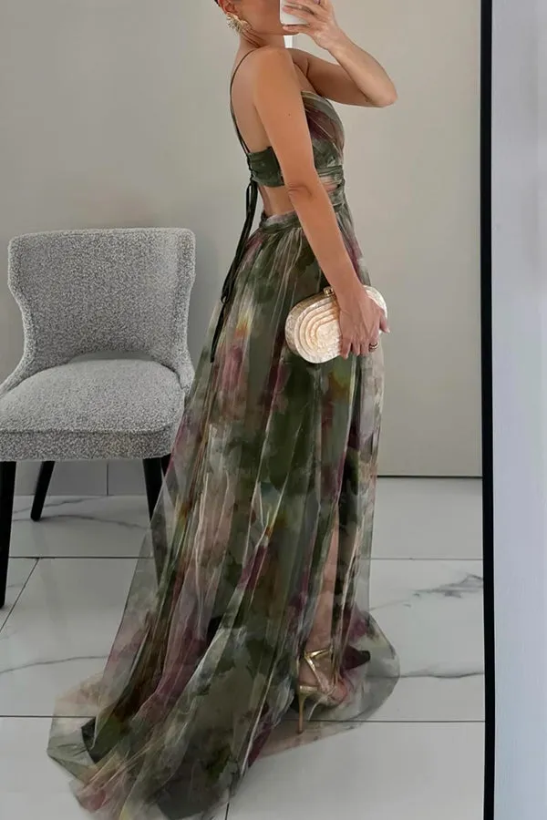 Vaëlia | Stunning Floral Print Maxi Dress
