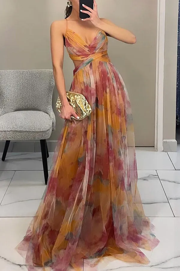 Vaëlia | Stunning Floral Print Maxi Dress