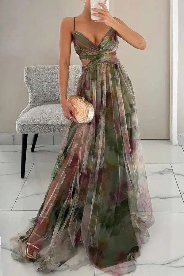 Vaëlia | Stunning Floral Print Maxi Dress