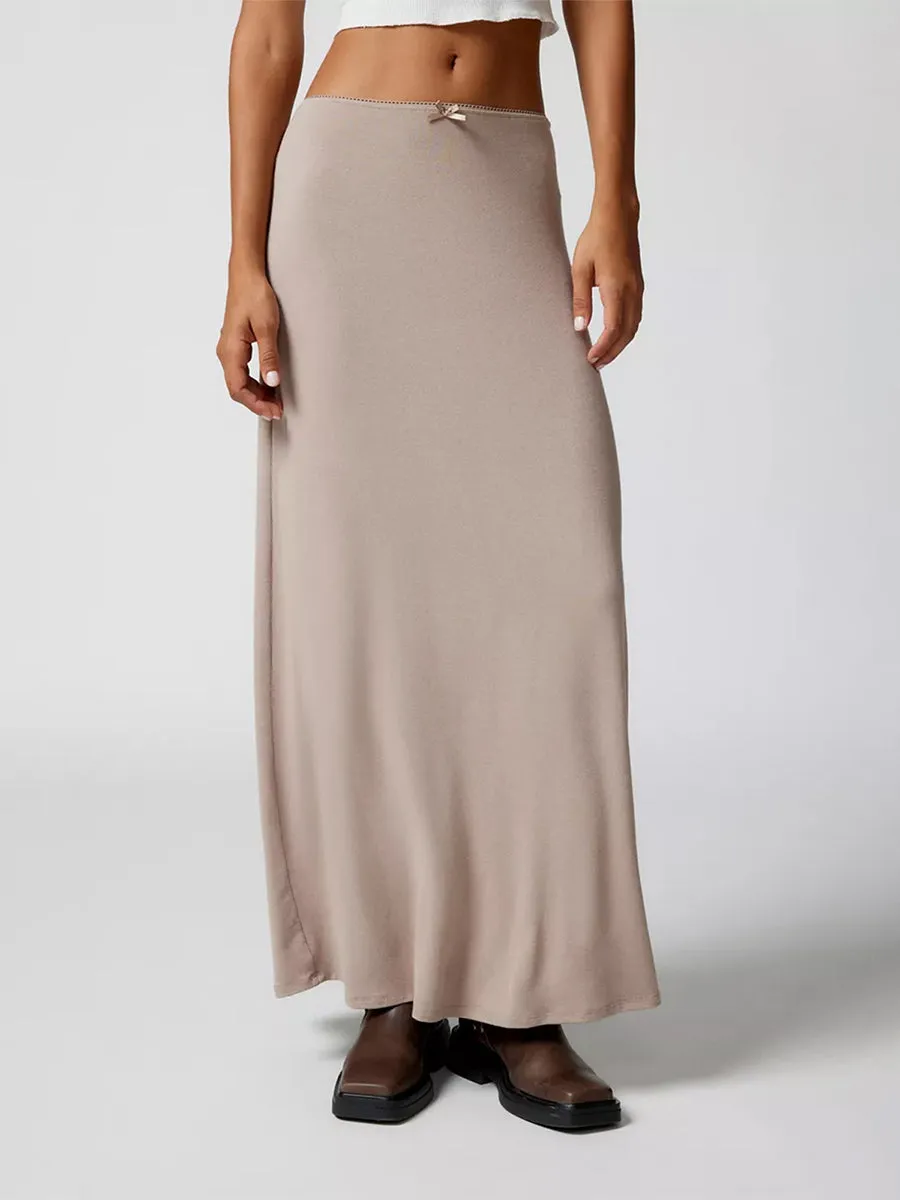 Versatile Elastic Waist Loose Skirt