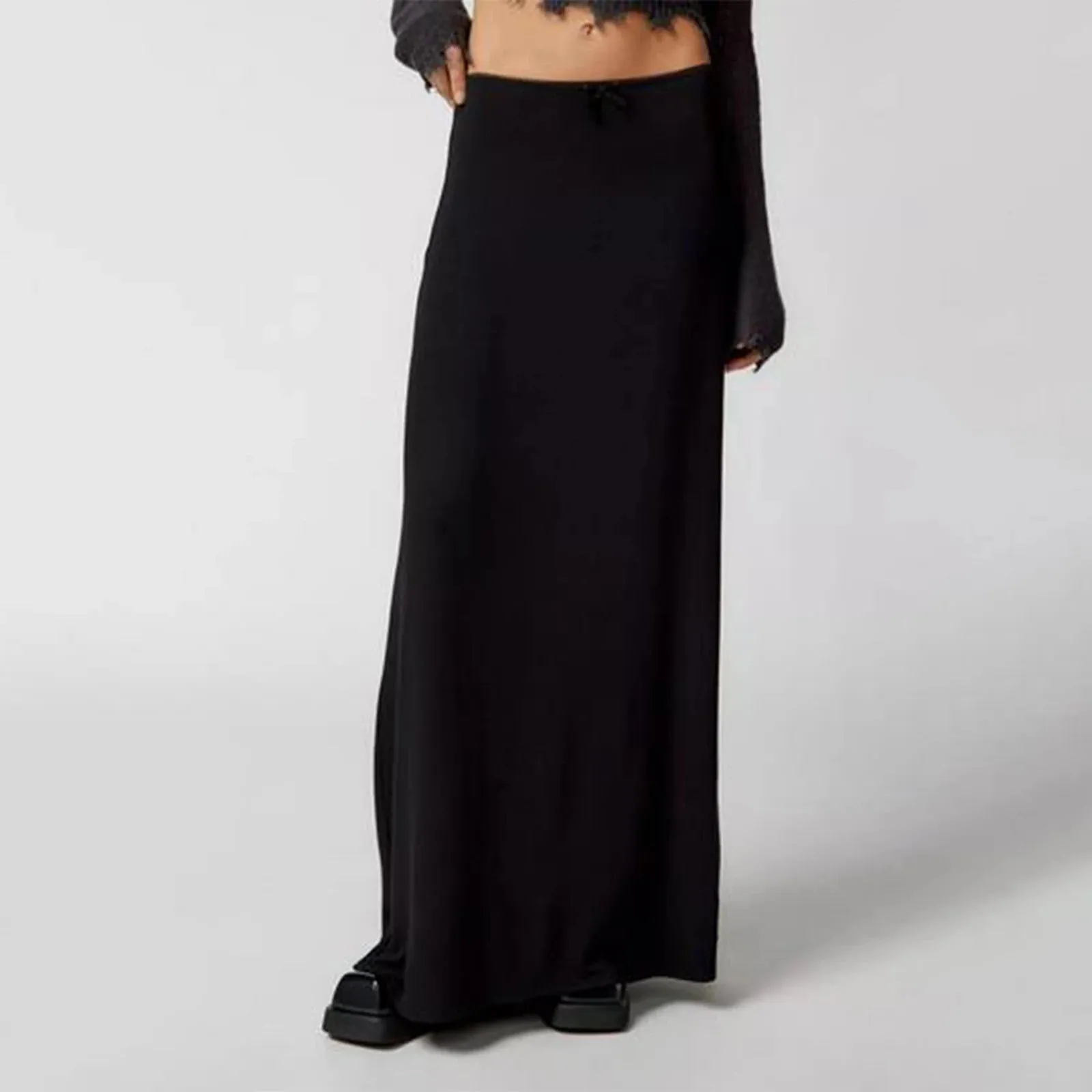 Versatile Elastic Waist Loose Skirt
