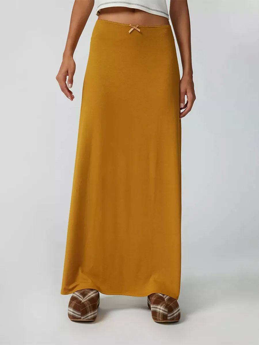 Versatile Elastic Waist Loose Skirt