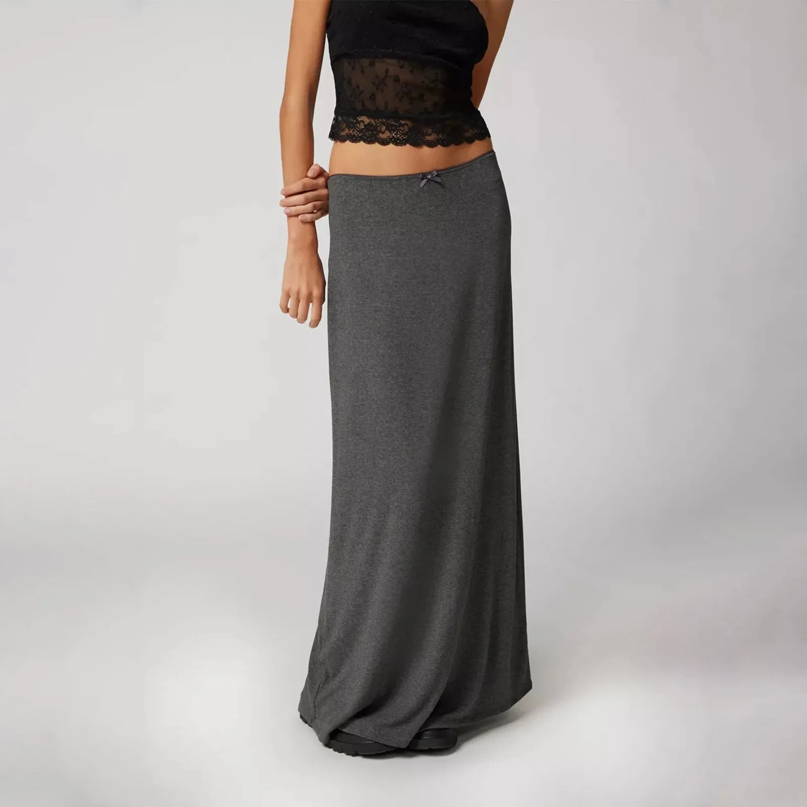 Versatile Elastic Waist Loose Skirt