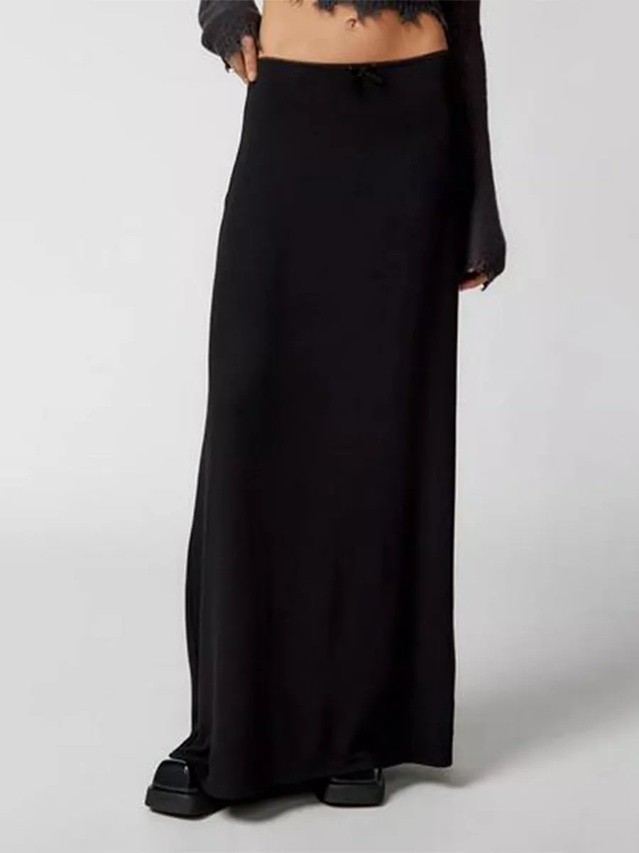 Versatile Elastic Waist Loose Skirt