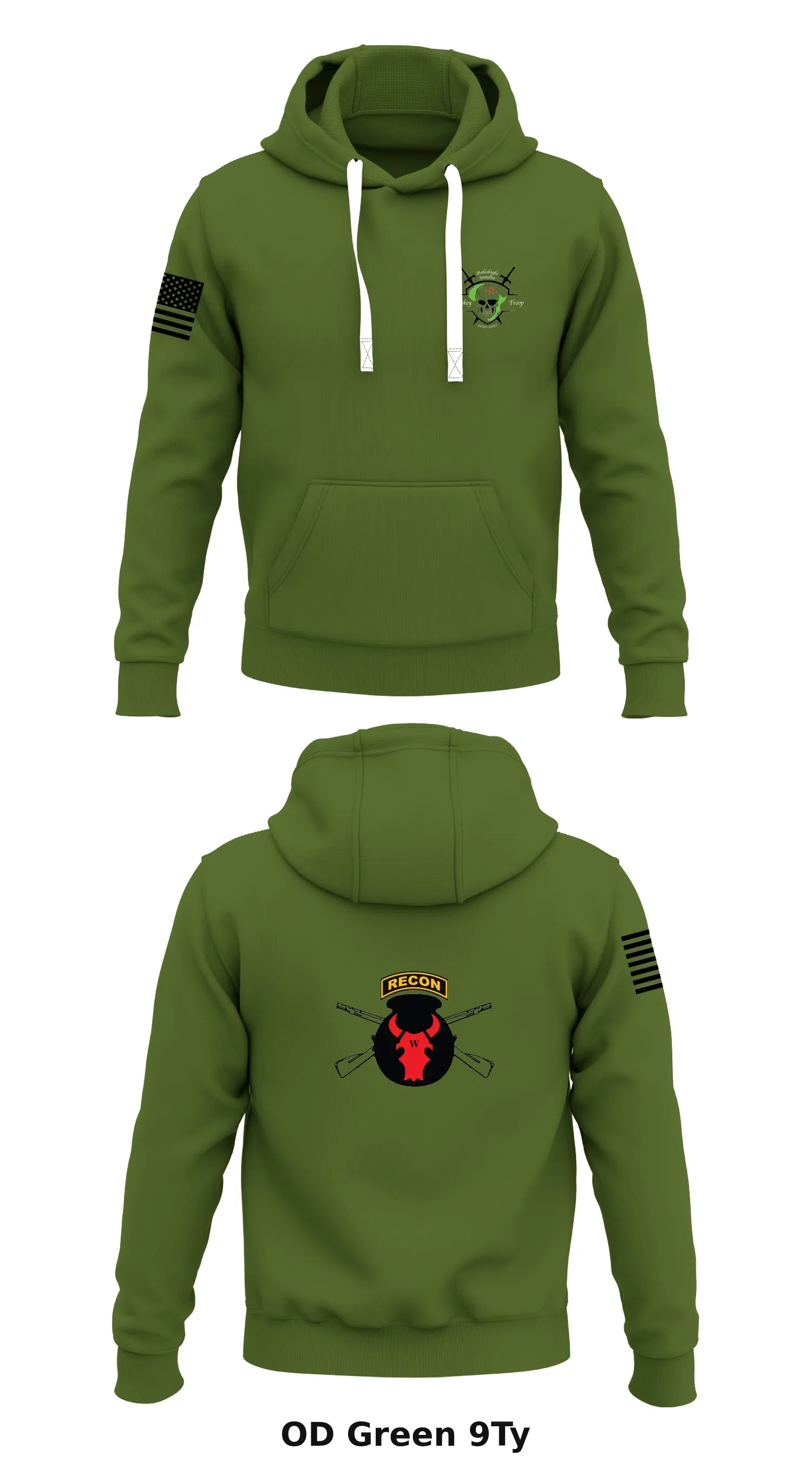 W Troop 1-113 Store 1  Core Men's Hooded Performance Sweatshirt - 9Ty