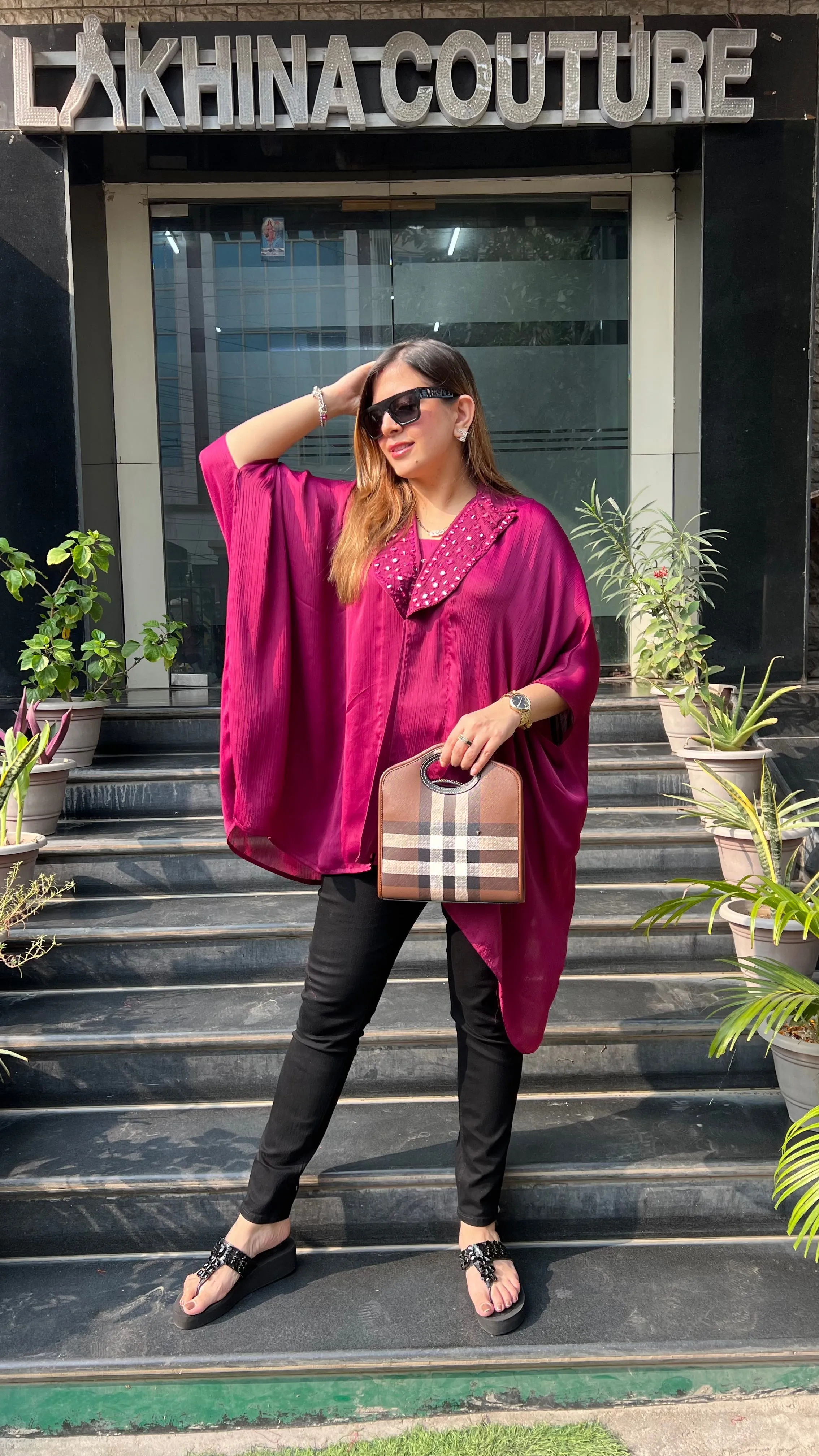 Wine Seamless Style Top