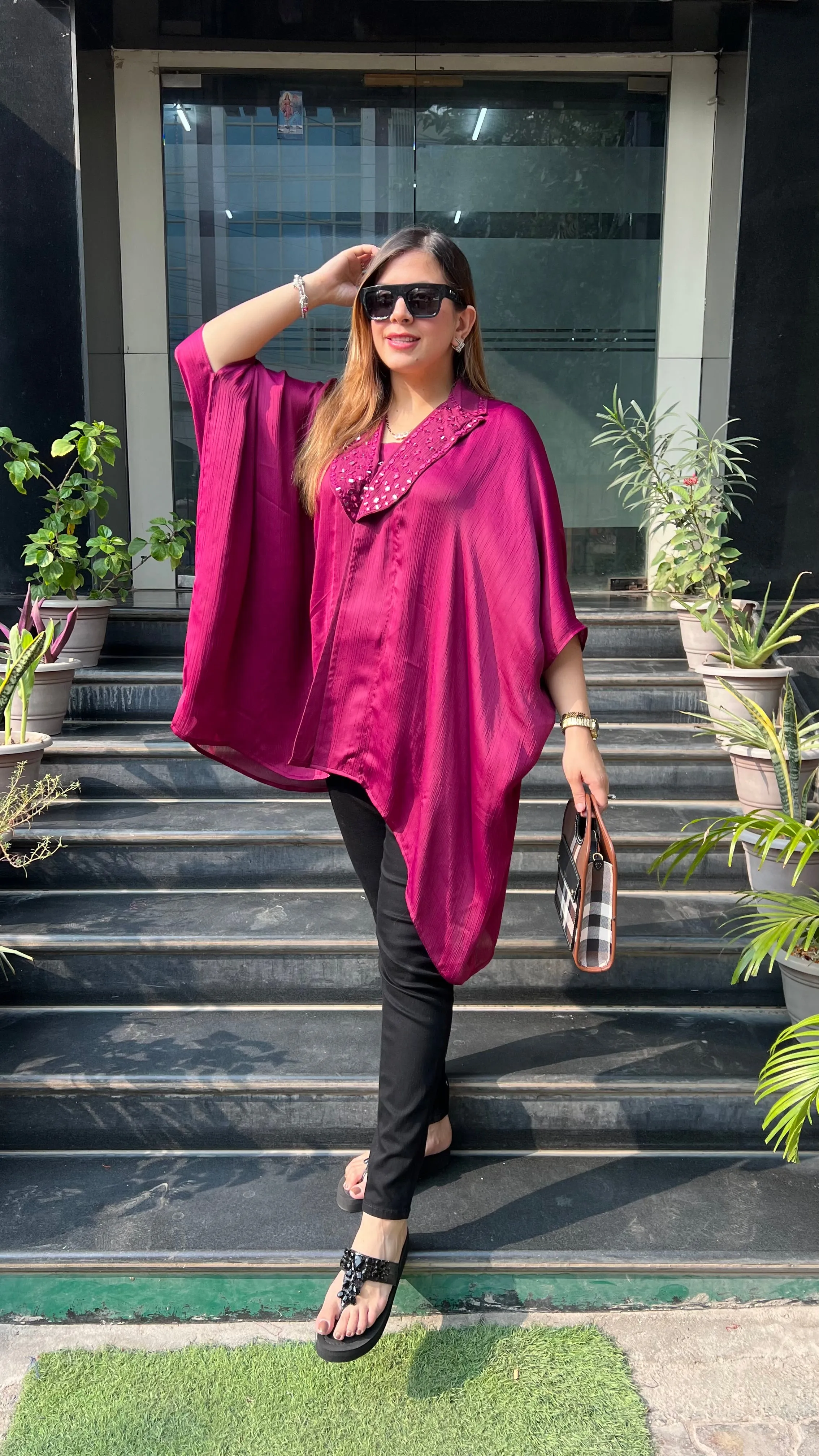 Wine Seamless Style Top