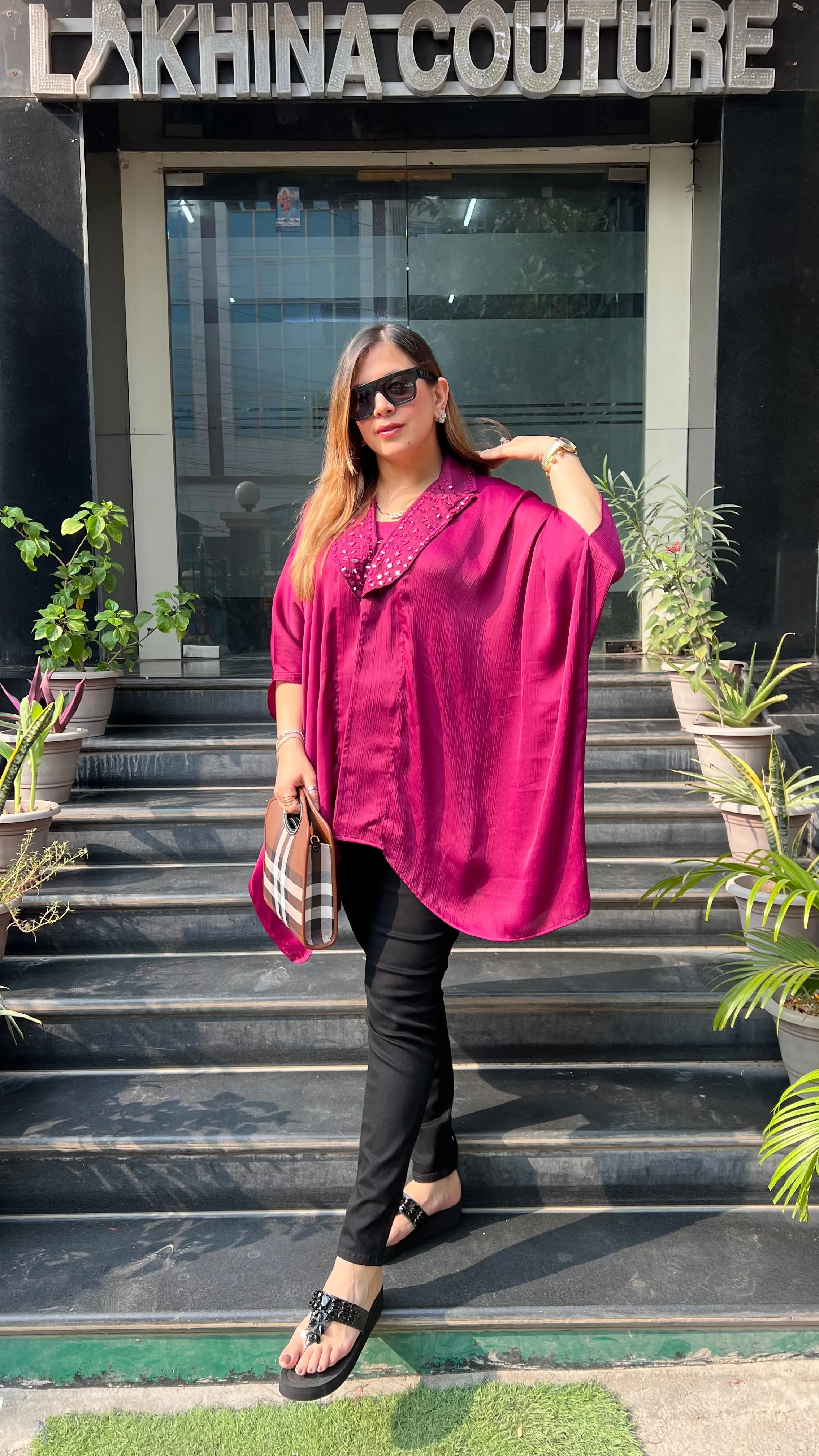 Wine Seamless Style Top