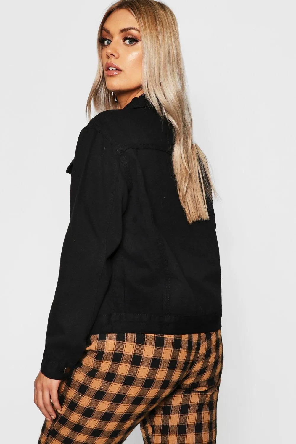 Women Black Solid Jacket