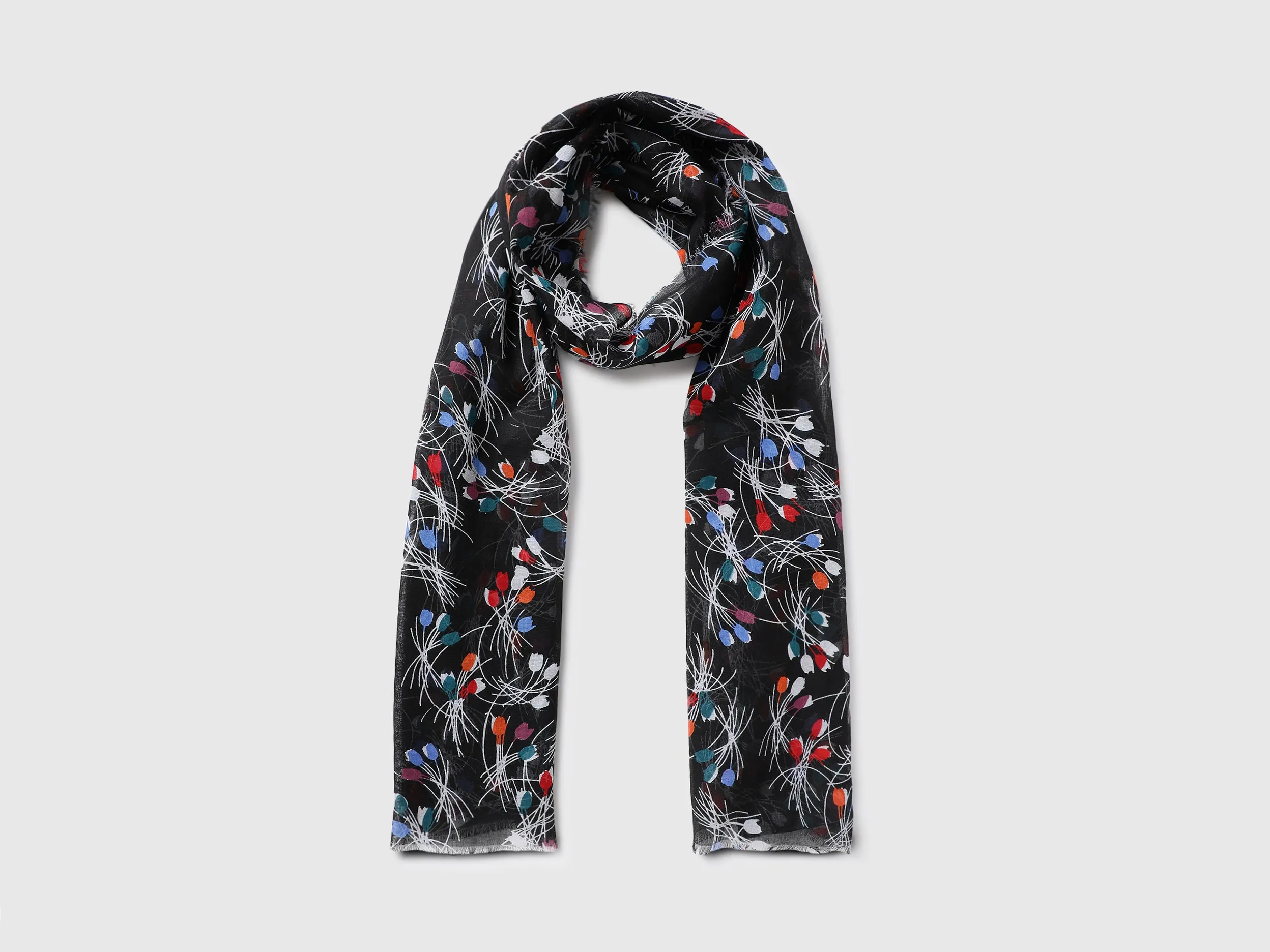 Women Floral Scarf