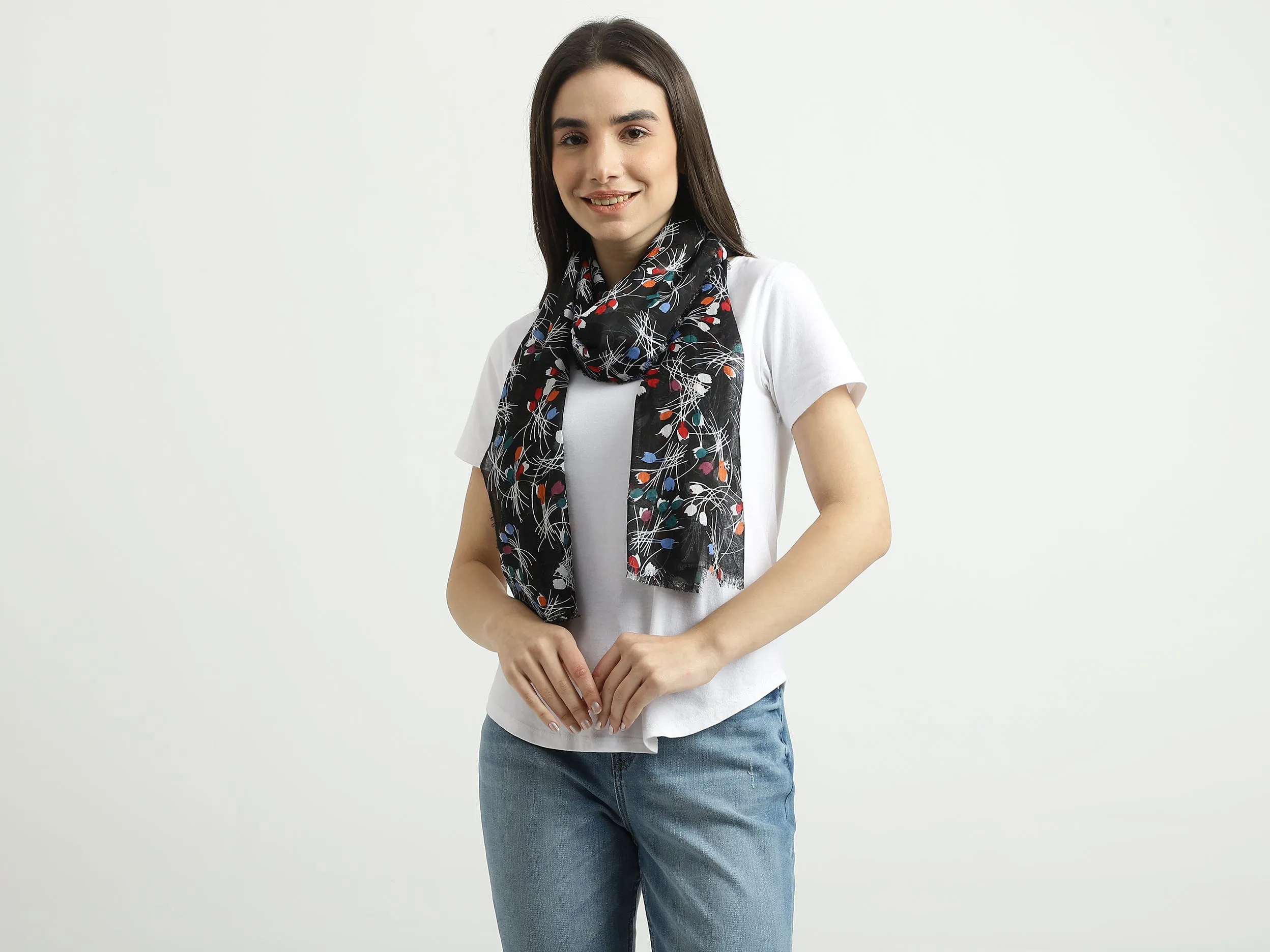 Women Floral Scarf