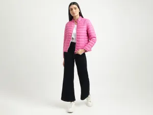 Women Quilted High Neck Reversible Jacket