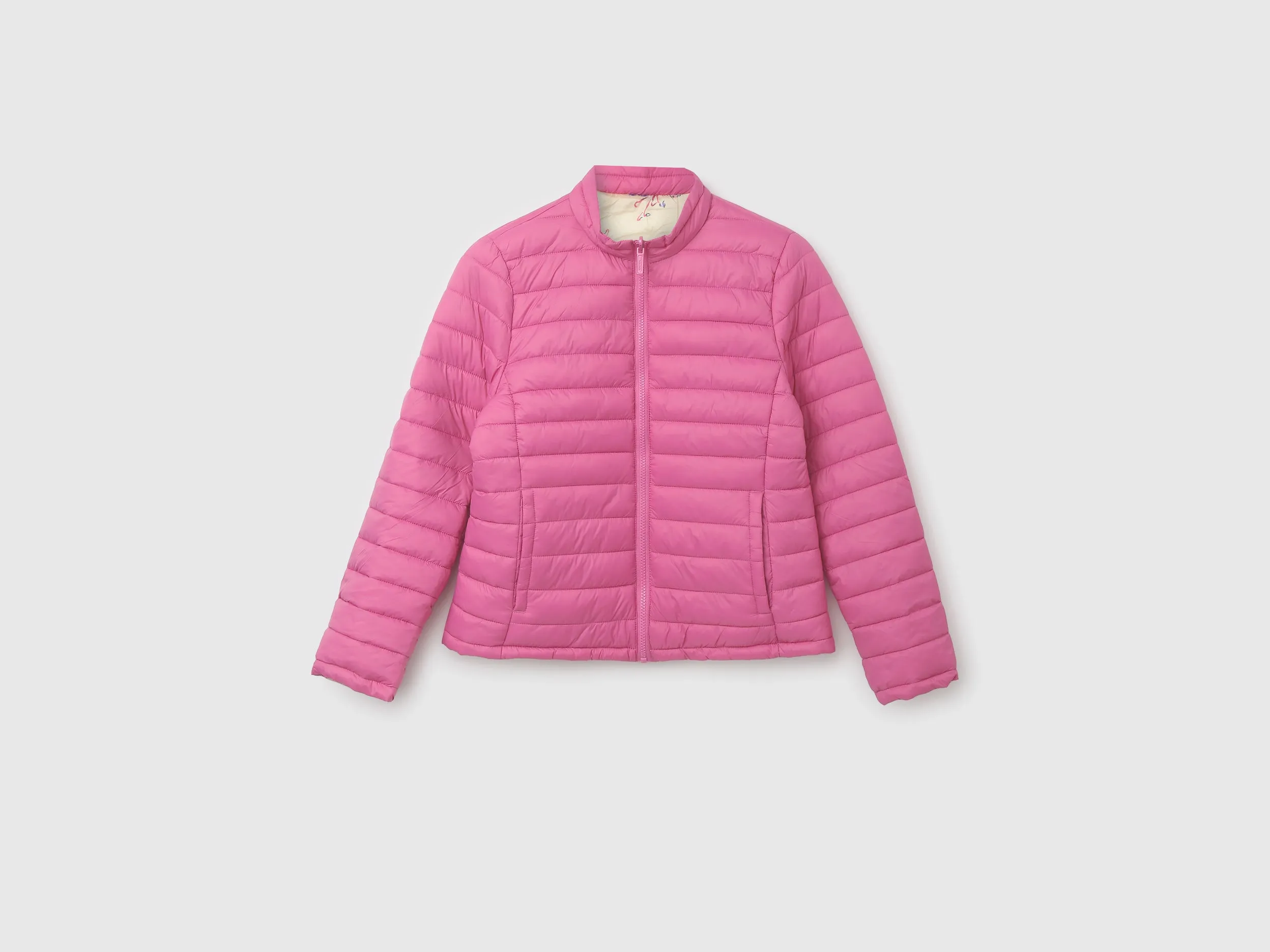 Women Quilted High Neck Reversible Jacket
