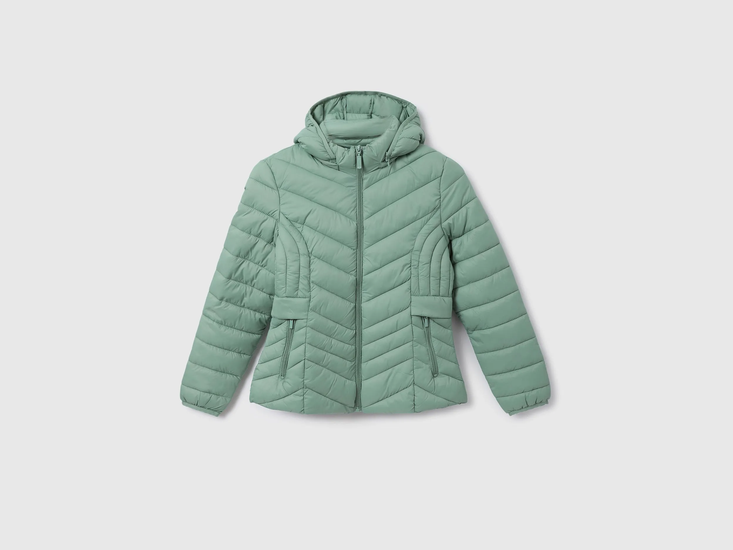Women Quilted Hooded Neck Jacket