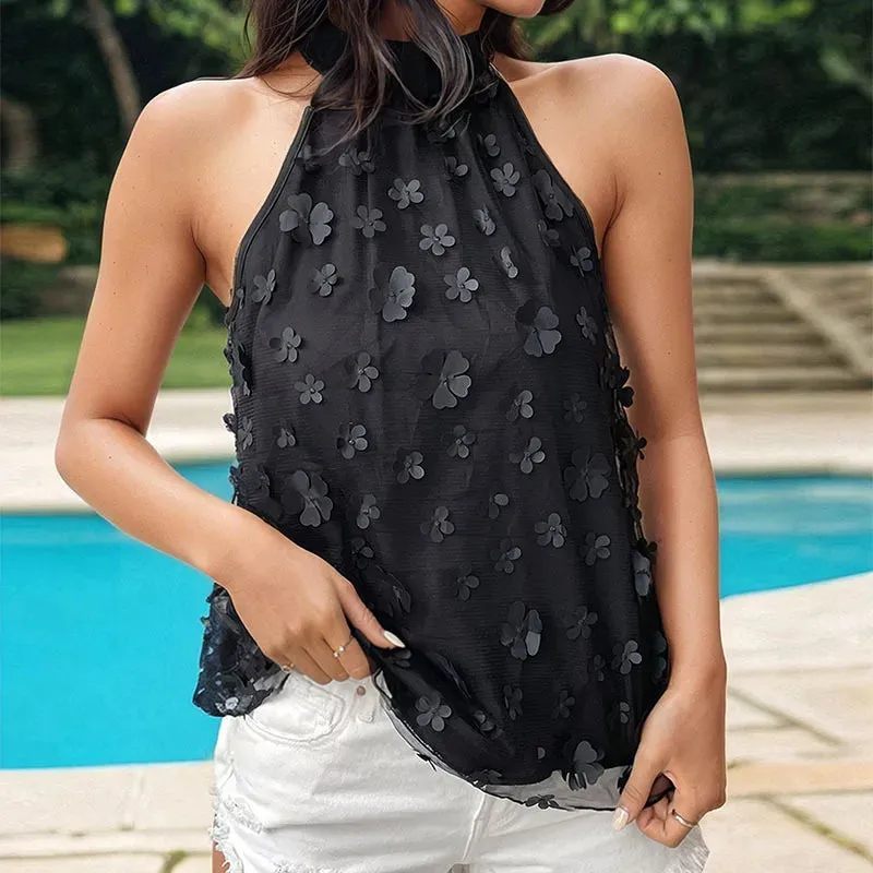 Women's Blouse Sleeveless Blouses Vacation Solid Color
