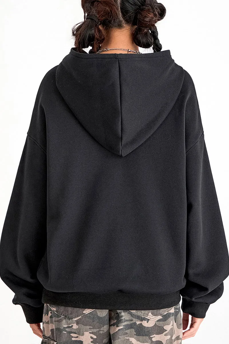 WR3355 Graphic Hoodie Sweatshirt Top