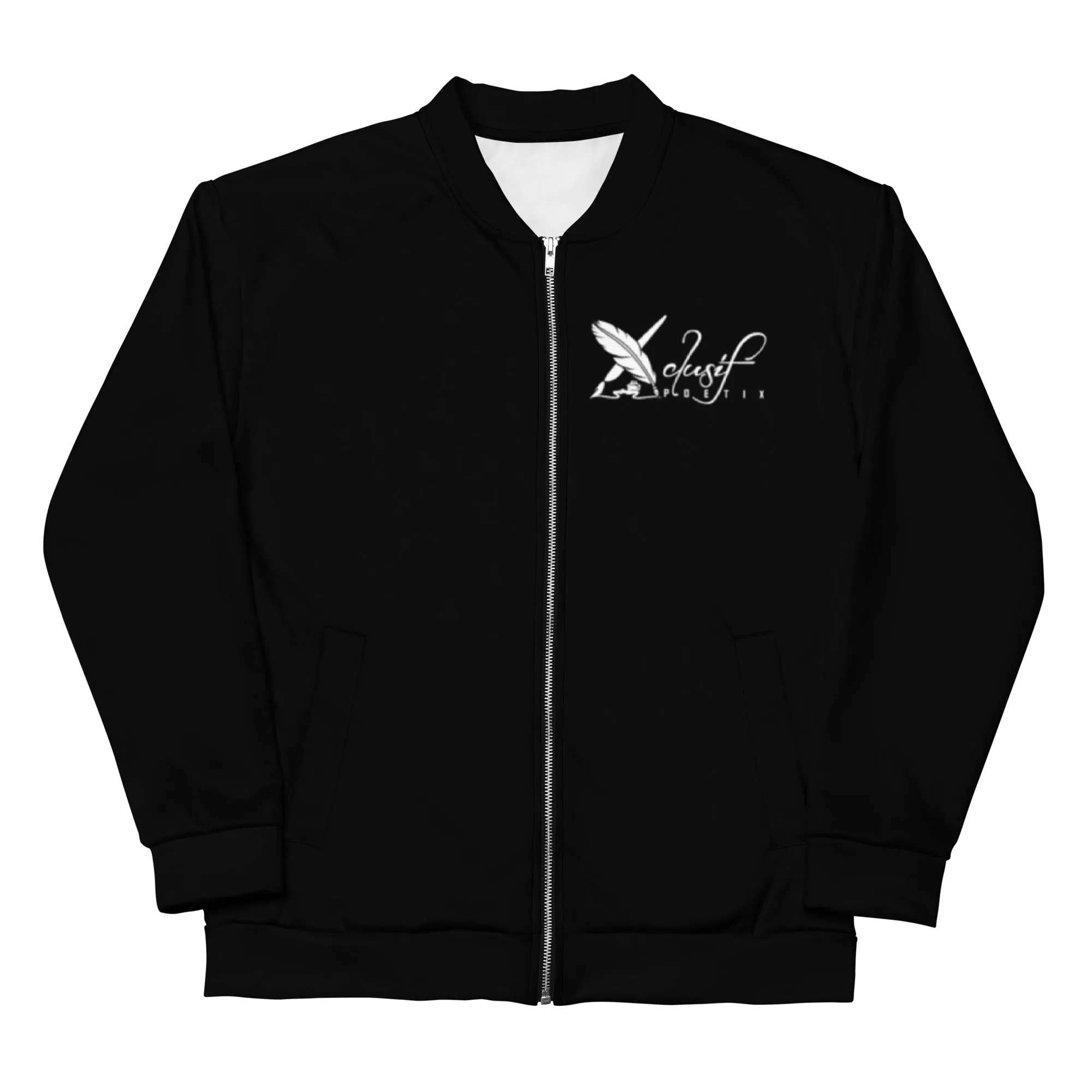 XCLUSIF POETIX BLACK & WHITE Unisex Bomber Jacket