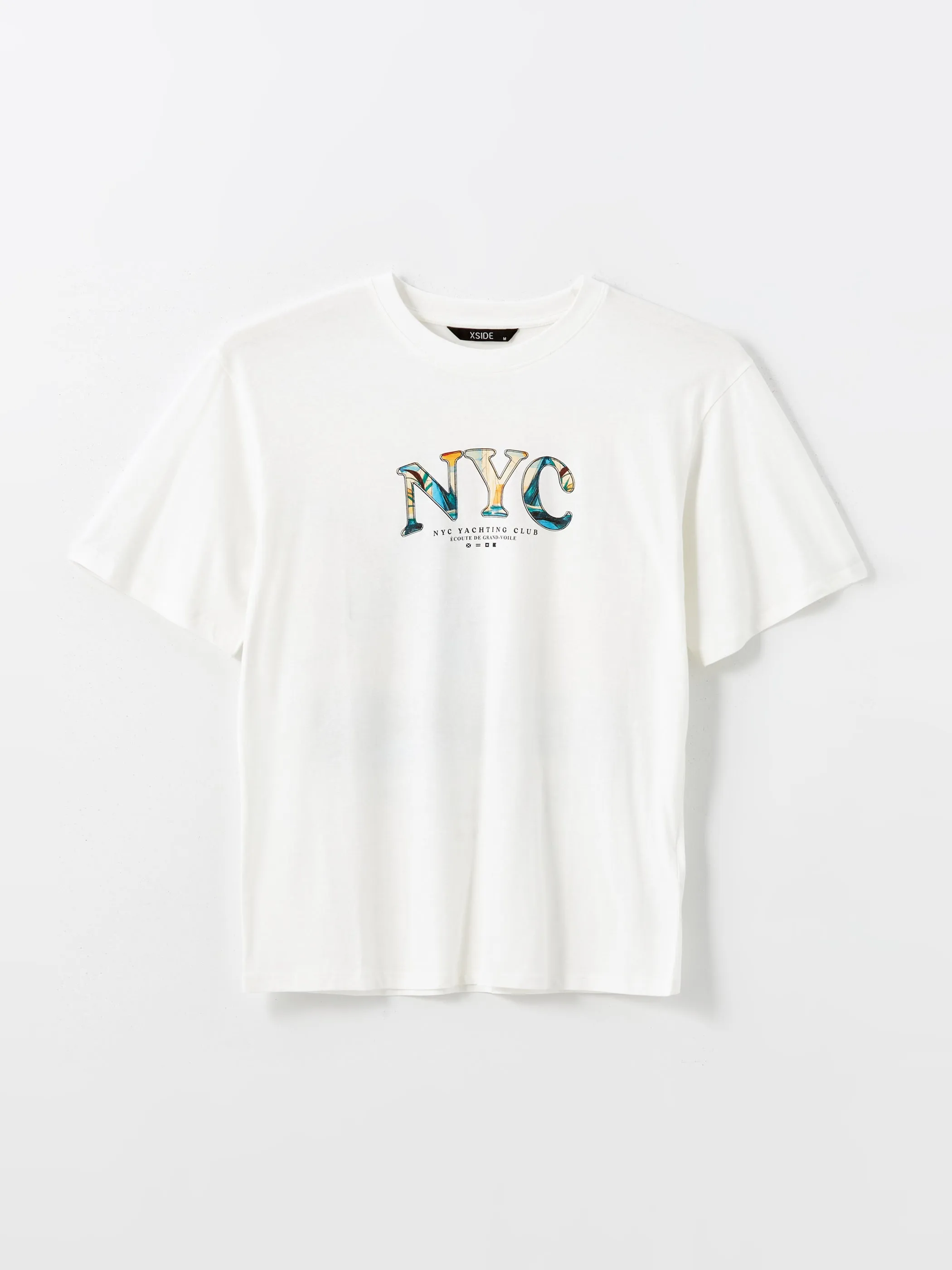 Xside- Crew Neck Printed Combed Cotton Men T-Shirt