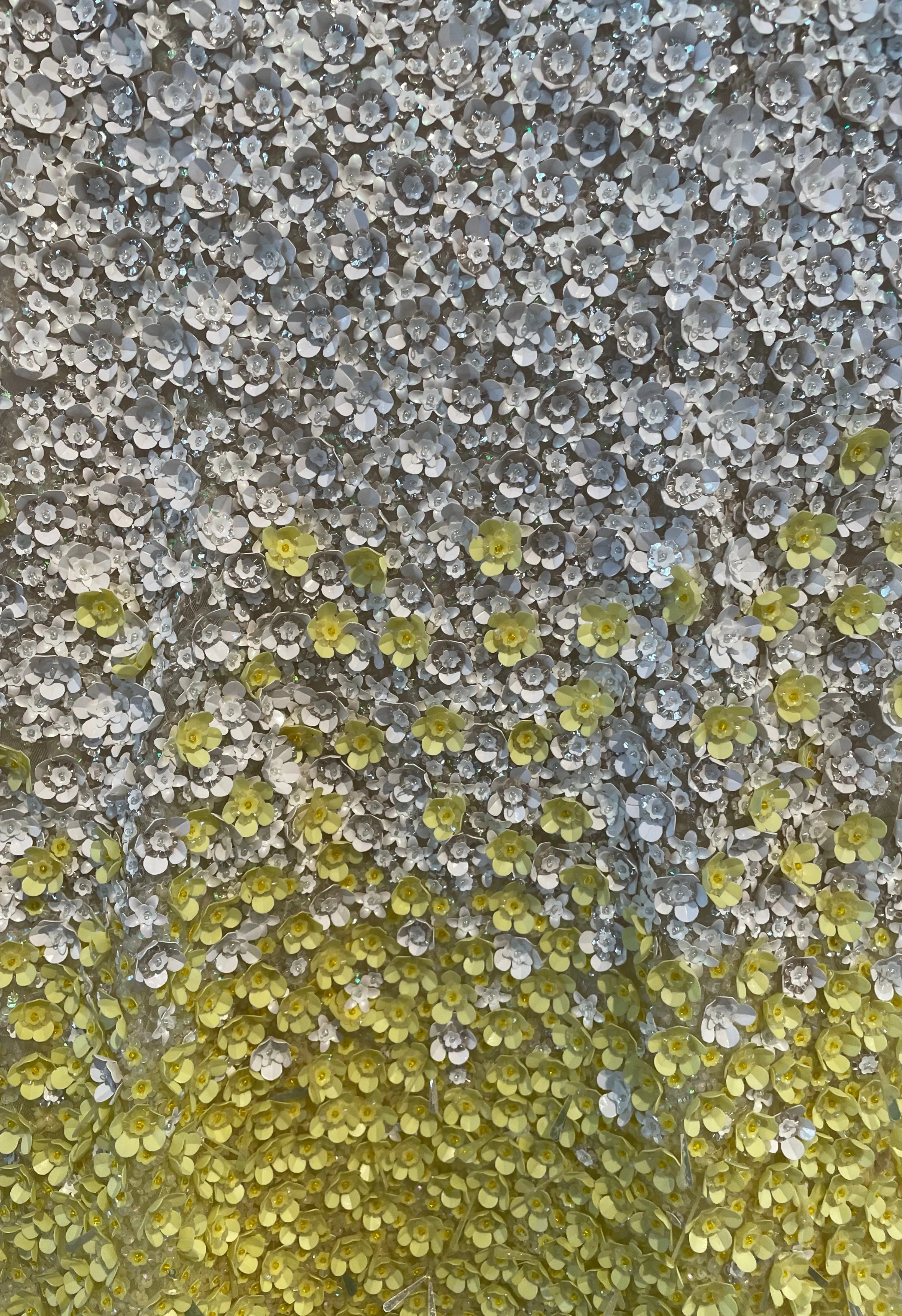 Yellow Gradient Sequin Dress