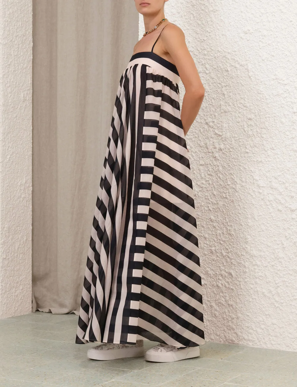 ZIMMERMANN Maxine Stripe Maxi Dress