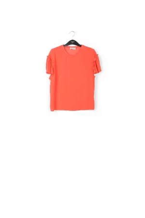 Zivet ruffled sleeve top